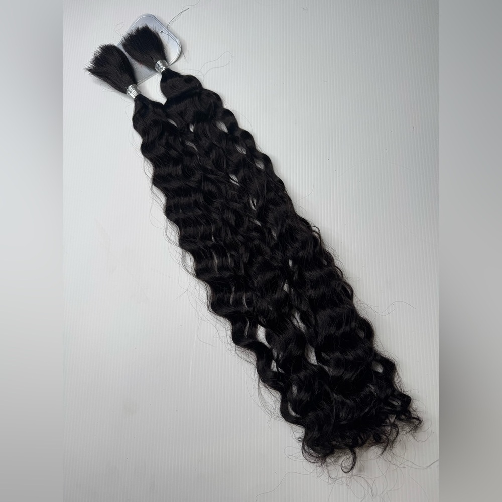 24 In 100% Human hair Black American French deep braiding Hair Extensions - Picture 4 of 6